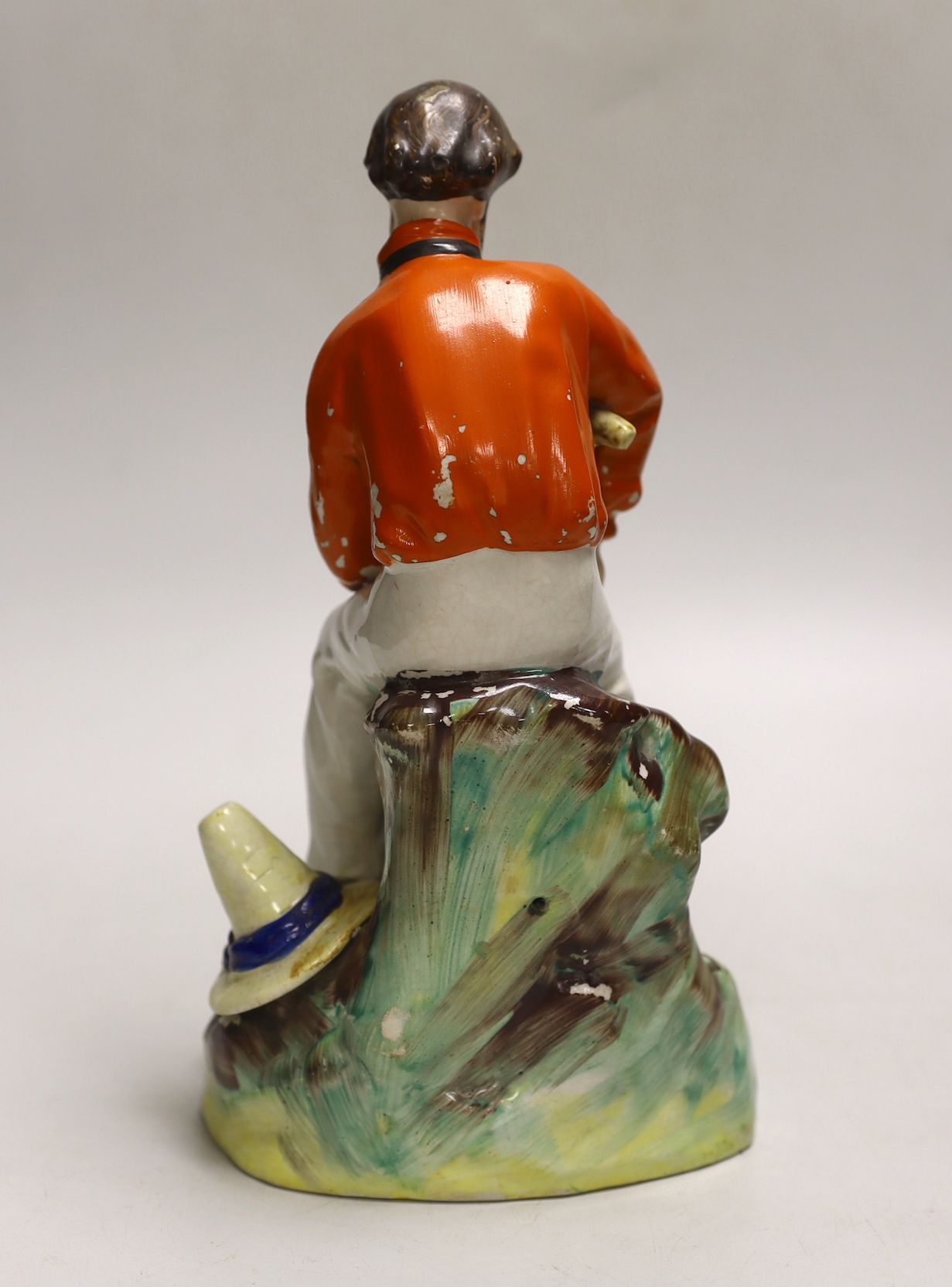 A rare Staffordshire figure ‘Garibaldi At Home’. 24cm tall